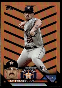 2023 Topps Update Orange & Black Foil J.P. France Rookie Houston Astros #US159