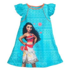 Disney Store Moana Short Sleeve Nightgown Pajama Girl Size 5/6 - Picture 1 of 1
