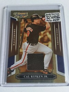 2008 Donruss Sports Legends Materials Mirror Blue #75 Cal Ripken Jr. 36/50