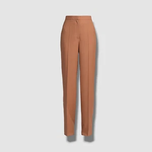 $995 Stella McCartney Women's Brown Wool Tailored Trouser Pants Size 40 - Picture 1 of 4