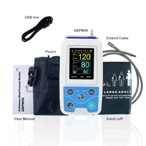 CONTEC Ambulatory Blood Pressure Monitor 24h NIBP Holter ABPM50 - Picture 1 of 10