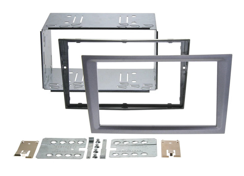 Opel Omega B, Vectra C; Panel Radio Coche Marco de Doble Din / 2-DIN Antracita - Imagen 1 de 1