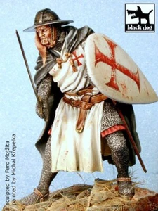 Black Dog 75mm (1/24) Templar Sergeant in Chainmail Armor Vignette w/Base F75004 - Picture 1 of 1