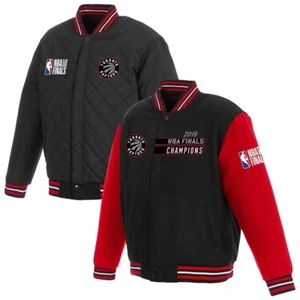 Chaqueta de lana reversible campeón de las finales de la NBA 2019 Toronto Raptors JH Design - Imagen 1 de 4