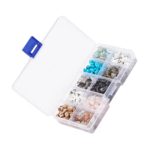 Natural Tumbled Gravel Drilled Gemstone Chips - Picture 1 of 12