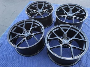 18" Lightweight forged Scion FR-S Subaru BRZ Speedwell satin black wheels rims - Picture 1 of 15