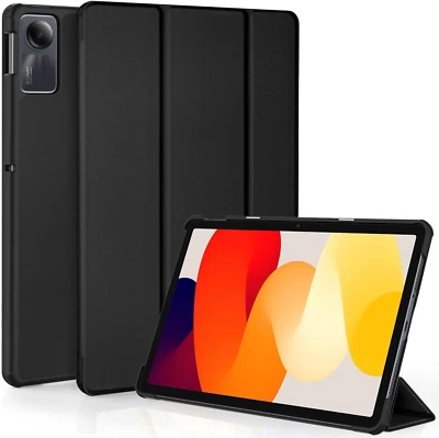 Custodia Cover Ultra Sottile per Xiaomi Redmi Pad SE 11" 2023 in Pelle Nero - Immagine 1 di 4