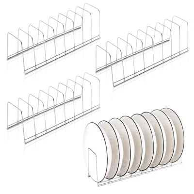 Paquete de 4 soportes para tapa de olla organizador de tapa de olla de cocina estante de gabinete adecuado para bakewa Foto 1 de 4