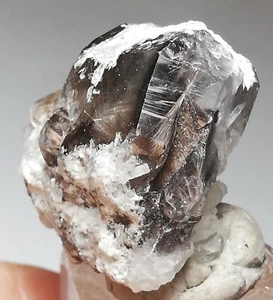 67 CARATS NATURAL RARE BROOKITE INCLUSION QUARTZ CRYSTAL PAKISTAN, (TP-64), - Picture 1 of 18