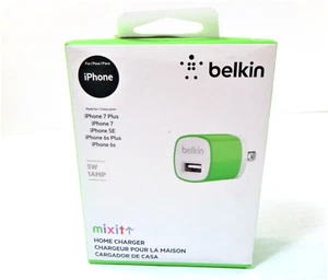 Belkin MIXIT Home Rapid Charger Power adapter for Apple 1 Amp USB Port Green - Picture 1 of 3