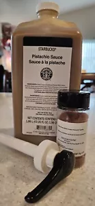 STARBUCKS PISTACHIO SAUCE WITH PUMP And Topping! 05/25 - Picture 1 of 1