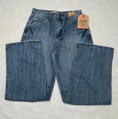 Boys Route 66 Relaxed Denim Blue Jeans-Size 14 - Image 1 of 3