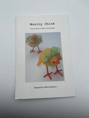 Marie Meyhew Woolly Chick Knitting Felting Pattern - Image 1 of 2