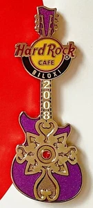 2008 HARD ROCK CAFE BILOXI SOUTHERN CROSS GUITAR SERIES RUBY GEMSTONE LE PIN - Picture 1 of 1