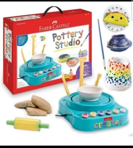 Dan & Darci Pottery Studio Junior Complete Work Station for Kids 8+ - Picture 1 of 4