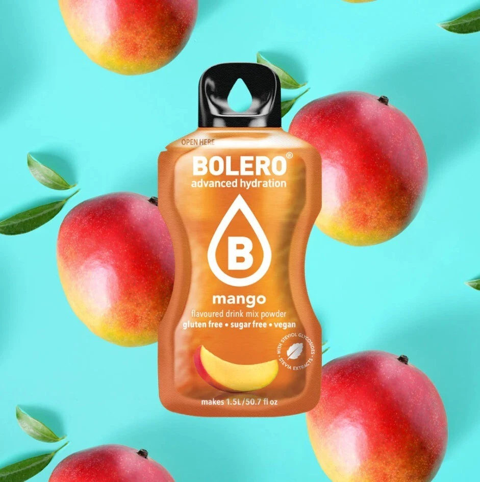 (69,21€/kg) 24 Beutel 9g Bolero Mango Pulver Getränkepulver zuckerfrei - Bild 1 von 1