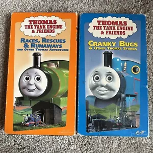 Thomas The Tank Engine & Friends 2 VHS Races, Rescues & Runways & Cranky Bugs - Picture 1 of 3