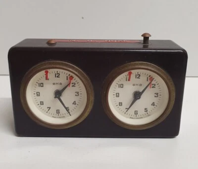 🔶️VINTAGE BAKELITE BHB MADE IN WEST GERMANY ART DECO CHESS CLOCK MASTER - Image 1 of 4