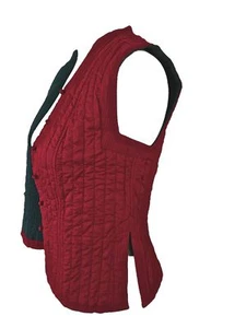 Chaleco acolchado rojo Anokhi, 100% algodón orgánico - Imagen 1 de 2