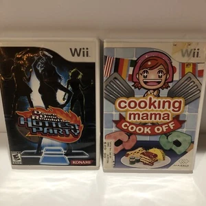 Lot of 2 Nintendo Wii Games DDR Hottest Party And Cooking Mama Cook Off - Picture 1 of 3