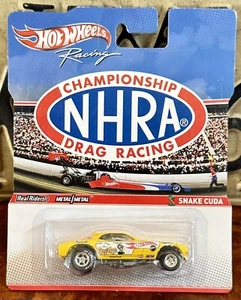 Hot Wheels NHRA Championship Drag Racing Snake Cuda Yellow -SHIPS FREE! - Picture 1 of 4