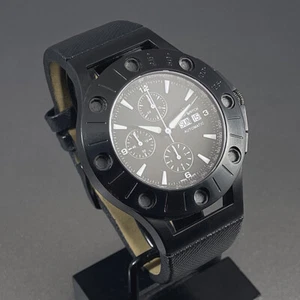 RARE Philip Watch Temporada: Swiss Made Automatic Chrono; Val 7750; Black IP - Picture 1 of 10