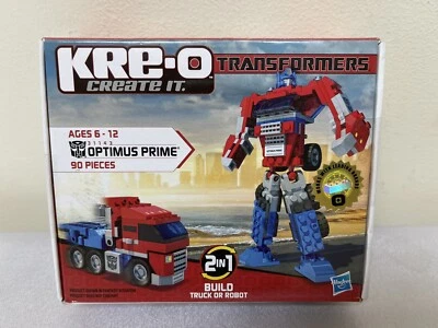 Optimus Prime 90pc Kre-o Kit Transformers Truck Or Robot Hasbro 31143 Complete - Image 1 of 3
