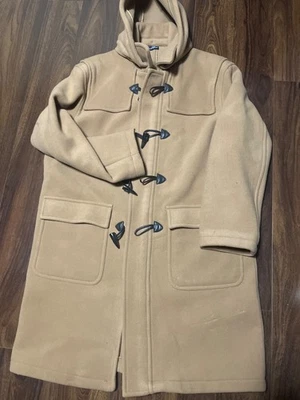 Brooks Brothers Duffle Coat Wool Blend Toggle Buttons Hooded Size L - Image 1 of 4