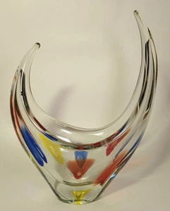 Vintage alt Mid Century Modern handgefertigt Murano Stil Glas Kunst Skulptur Dekor MCM - Bild 1 von 9