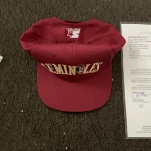 Warrick Dunn & Charlie Ward Signed & Verified Florida St. Seminoles Hat - Picture 1 of 12