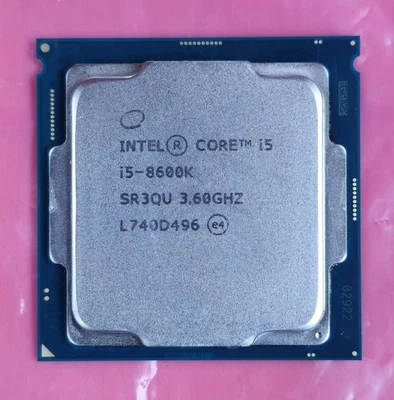 Procesador Intel Core i5-8600K de escritorio (3,6 GHz, 6 núcleos, LGA 1151) Coffee Lake Foto 1 de 2