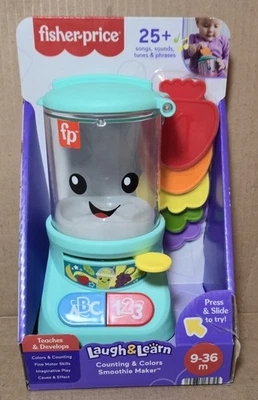Juguete interactivo Fisher Price Laugh Learn contar colores batidora 2023 nuevo en caja Foto 1 de 4