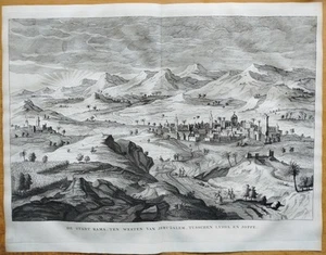 Rama Er-Ram near Jerusalem - Large Engraving Bible Calmet - 1725 - Picture 1 of 1