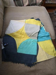 Worth multicolored scarf 80" x 29" cotton - Picture 1 of 5