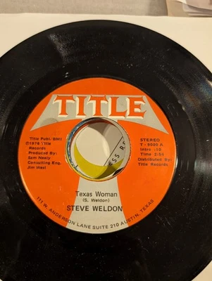 RARE COUNTRY Steve Weldon Texas Woman Title 9000 1976 VG+ - Image 1 of 2