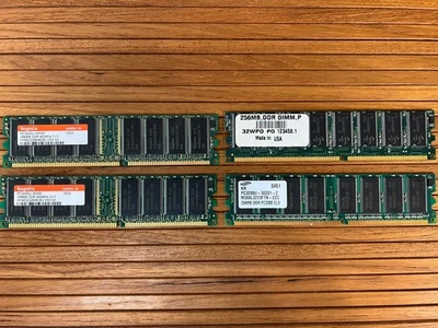 Samsung / Hynix 256 MB PC 3200 Lot of 4 Desktop RAM / Memory - Image 1 of 4