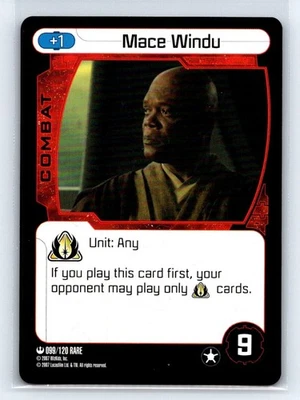 MACE WINDU 2008 Star Wars WizKids Pocketmodel TCG Rare #99 - Image 1 of 2