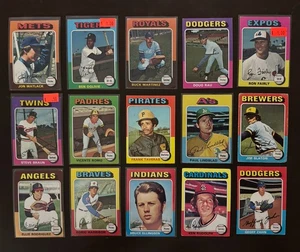 1975 TOPPS BASEBALL 40 CARD LOT G VG MATLACK OGLIVIE MARTINEZ - Picture 1 of 3