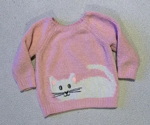 Maglione pullover Hanna Andersson Marshmallow taglia US 18-24m rosa gatto accogliente - Foto 1 di 6