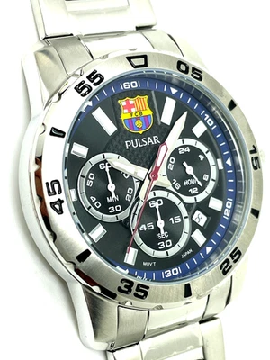 PULSAR by Seiko MEN'S VD53-X062 NOT-WORKING BARCELONA  CHRONOANALOG WATCH PT3169 - Image 1 of 4