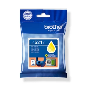 LC521 Yellow Original Brother Ink Cartridge LC-521 - Picture 1 of 1