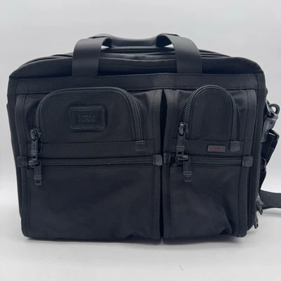 Tumi Alpha T-Pass Expandable Briefcase Laptop Bag Nylon Black 26145DH Reg $475 - Image 1 of 4