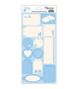 REMINISCE DIE CUT STICKERS - BOY TAG 895707094199 - Picture 1 of 1