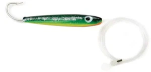 Sea Striker West Coast Rigged Cedar Plug, 6" Zucchuni 10/0 Hook 150LB Leader|B4 - Picture 1 of 1