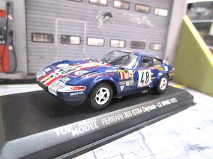 FERRARI 365 GTB/4 GTB 4 V12 Le Mans 24h 1975 #48 Mignot Jones Gur Top Model 1:43 - Foto 1 di 5