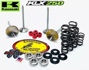 Kawasaki KLX250 KLX 250SF Kibblewhite Head Intake Exhaust Valves Springs & Seals - Picture 1 of 24