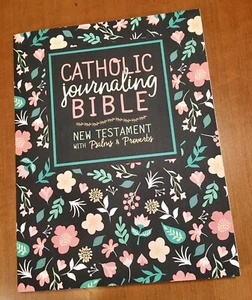 ✅Catholic Journaling BIble NEW TESTAMENT WITH PSALMS & PROVERB By Drawn To Faith - Picture 1 of 3