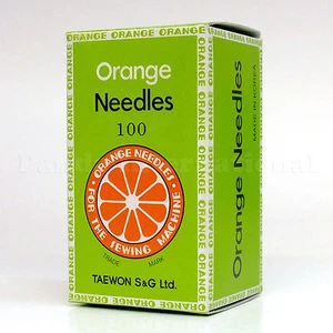 Orange Household Sewing Machine Needles HAx1 15x1, Size 9B-18B 100 pcs 1bx - Picture 1 of 8