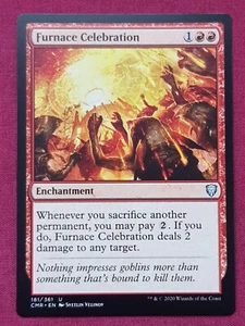 Magic The Gathering COMMANDER LEGENDS CMR FURNACE CELEBRATION red card MTG - Picture 1 of 2