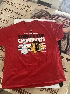 Reebok Chicago Blackhawks Hombre Manga Corta.     P3 Foto 1 de 3